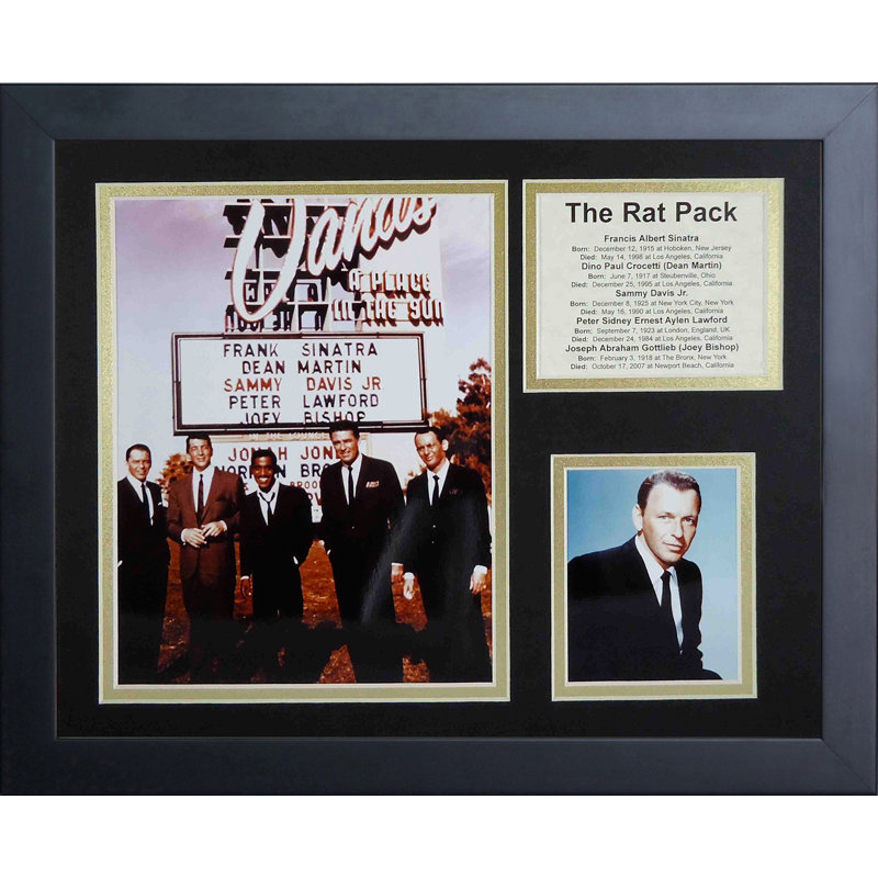 Legends Never Die The Rat Pack Framed Memorabilia Wayfair